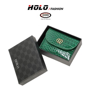 HOLO mới ví nữ cảm giác sang trọng thời trang da cá sấu tiền tăng vận may mang lại tài