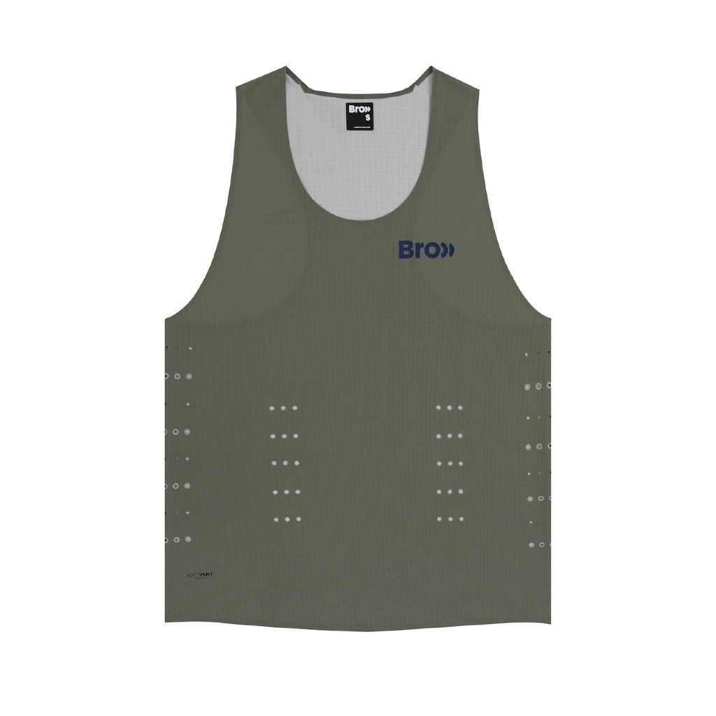 BROOO PRO RUNNING SINGLET OUT OF CONTROL GREEN | Shopee Thailand