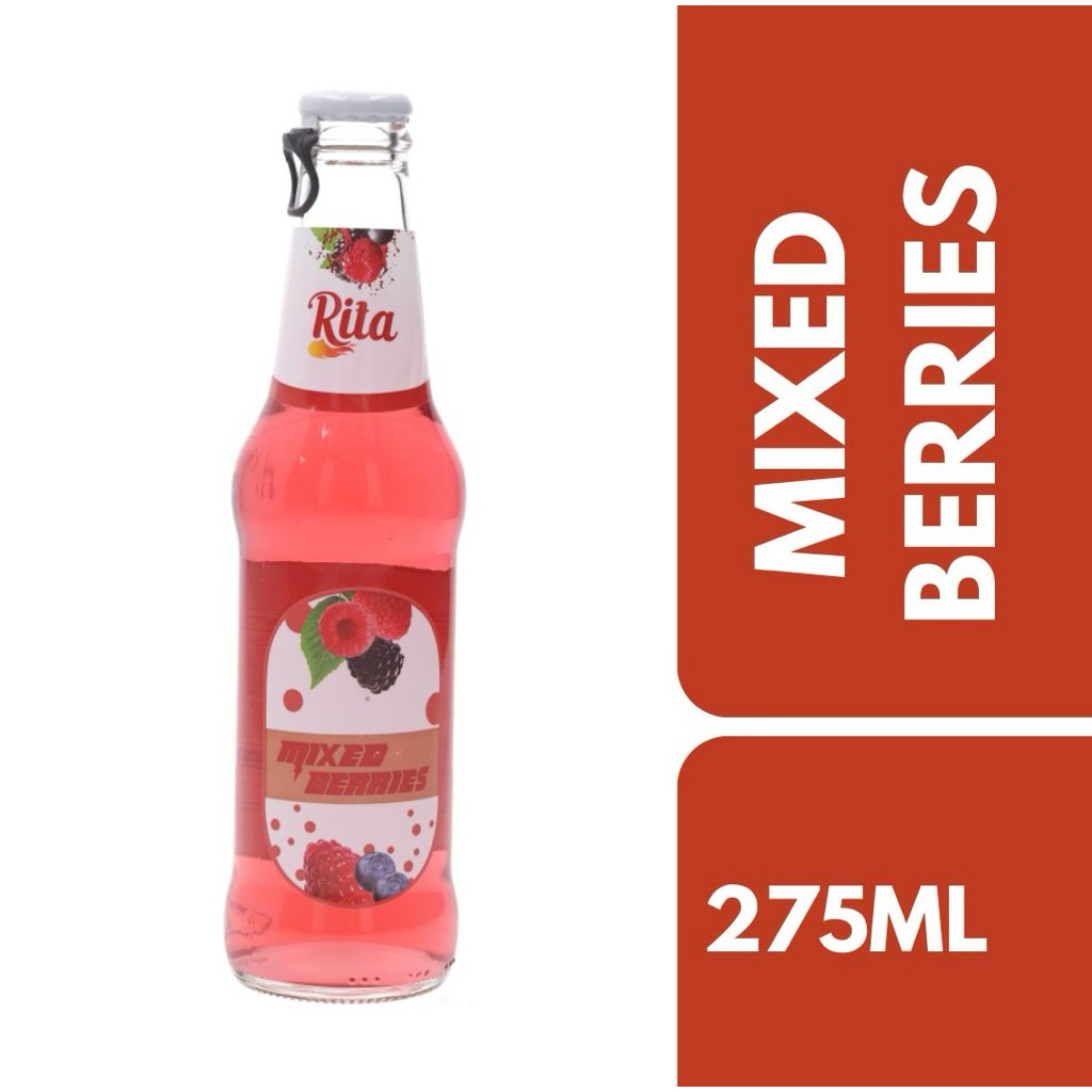Rita Mixed Berries Sparkling water 275ml++ ริต้า รสเบอร์รี่รวม น้ำอัดลม ...