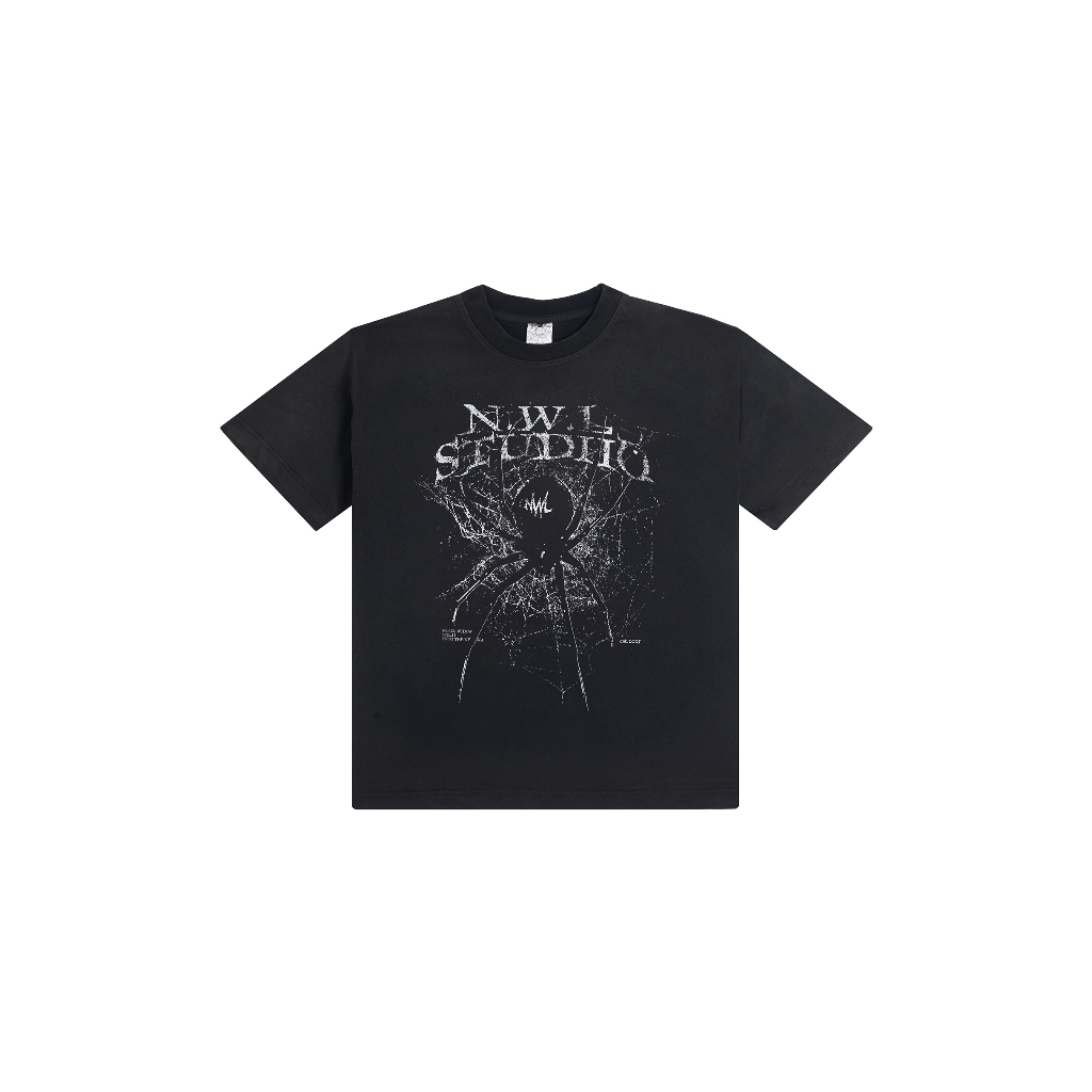 44TEES 12 Boxy Faded เสื้อยืดสีเฟด