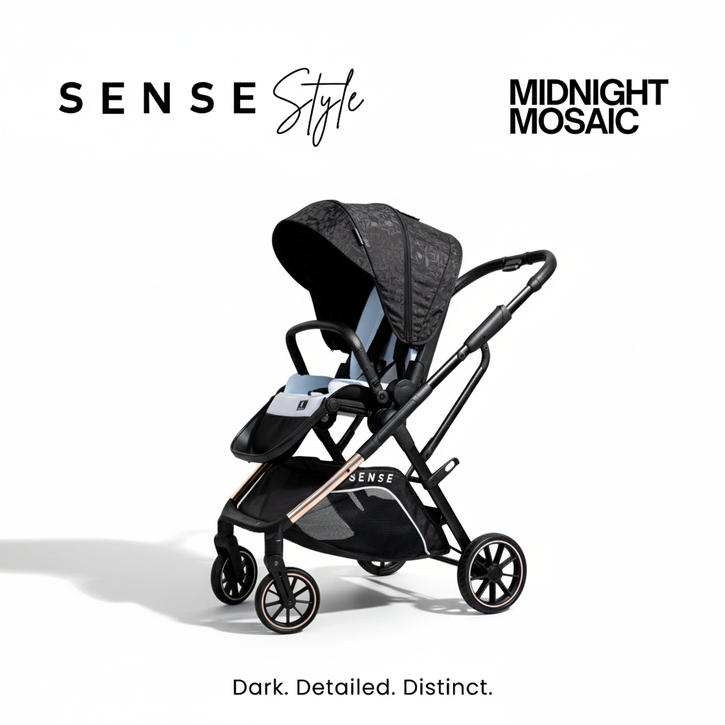 Sense Style รถเข็นเด็ก คันใหญ่สุดหรู ล้อใหญ่ ที่นั่งกว้างพิเศษ ใช้งาน ...