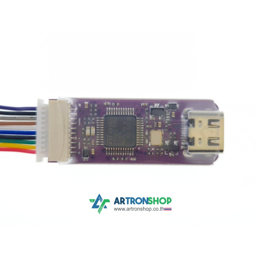 WeAct Mini Debugger ST-Link V2.1 เครื่องโปรแกรม STM32 พร้อม USB to UART ...