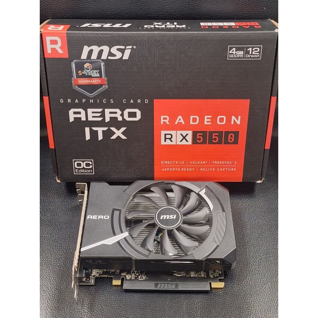 การ์ดจอมือ ️MSI Radeon RX 550 AERO ITX 4G OC สภาพดี | Shopee Thailand