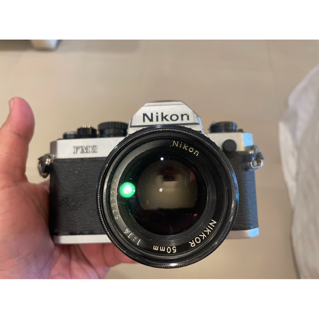 Nikon FM2 +Nikkor 50mm F1.4 ai-s สภาพใช้งาน มีรอยใช้งานทั่วไป