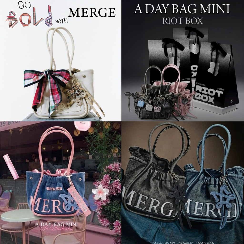 พร้อมส่ง📍Merge A Day Bag Mini มีสายยาวทุกใบ ของแท้100% ใหม่มือ1 ...
