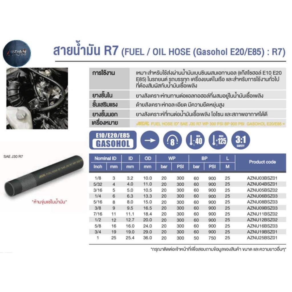 (เมตร) สายส่งน้ำมันรถยนต์ R7 แบรนด์NCR ของแท้ มาตรฐาน SAE J30 (1เมตร ...