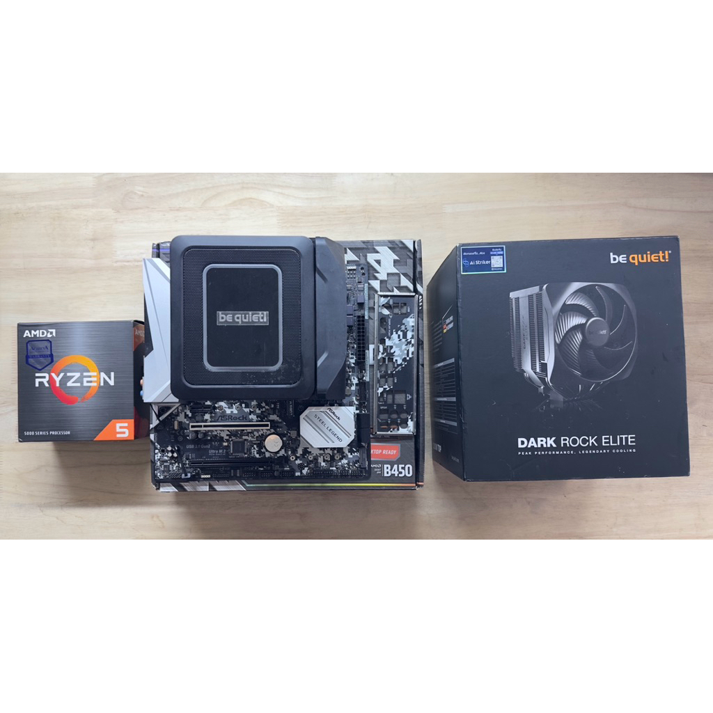 ชุด CPU R5 5600X/MB B450M STEEL LEGEND/RAM DDR4 16GB X1 BUS3200 ...