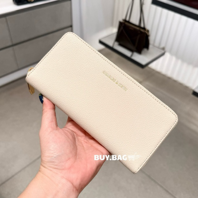 CHARLES & KEITH ( ใช้โค้ดลด30% ) Zip-Around Long Wallet CK6-10770552-1 ...