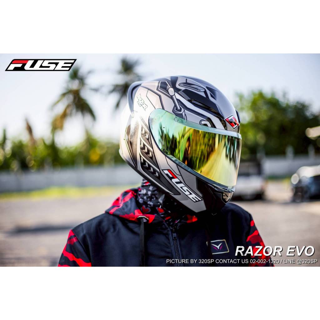 หมวกกันน็อค FUSE รุ่น RAZOR EVO มาใหม่!! ส่งไว!! | Shopee Thailand