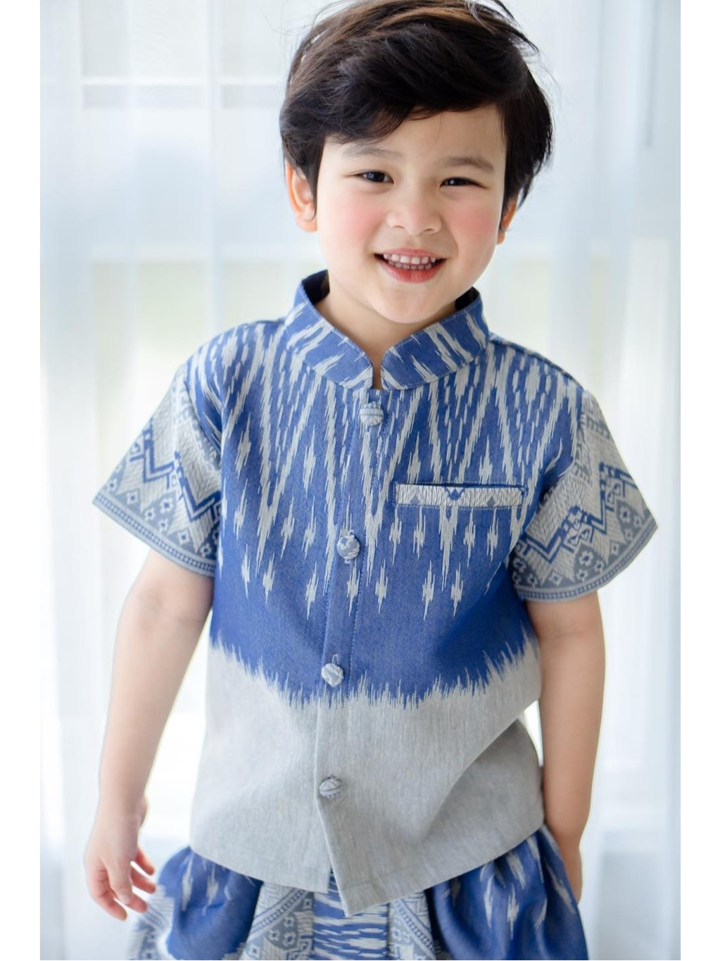 ชุดลูกชายโทนสีฟ้าครามสดใส | Shopee Thailand