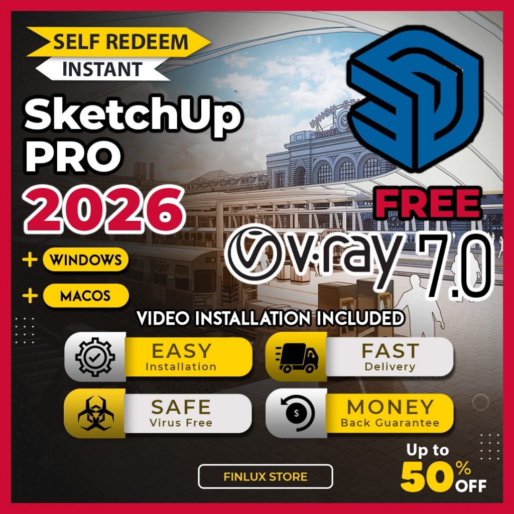 SketchUp Pro 2026 For Win & McOS (64-Bit) | Shopee Thailand