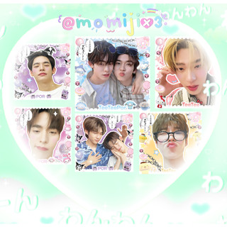 สติ๊กเกอร์แปะพัสดุ (ตี๋ตี๋ป๋อ) 1 เซ็ตได้ 20/30 ชิ้น ขนาด 4x4/5x5cm