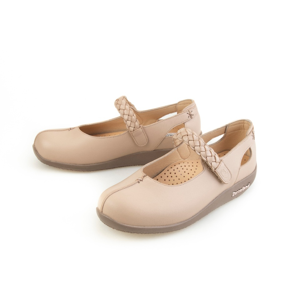 Dortmuend Chic Mary Jane JS851 026-000 Khaki รองเท้าทรงแมรี่เจน ...