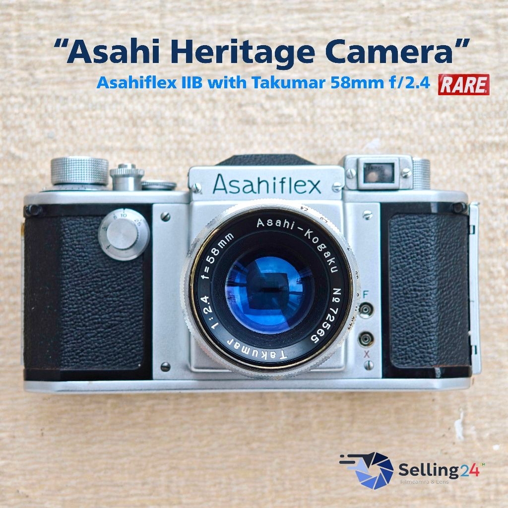 กล้องฟิล์ม Asahiflex Film Camera + Asahi kogaku Takumar 58mm f2.4
