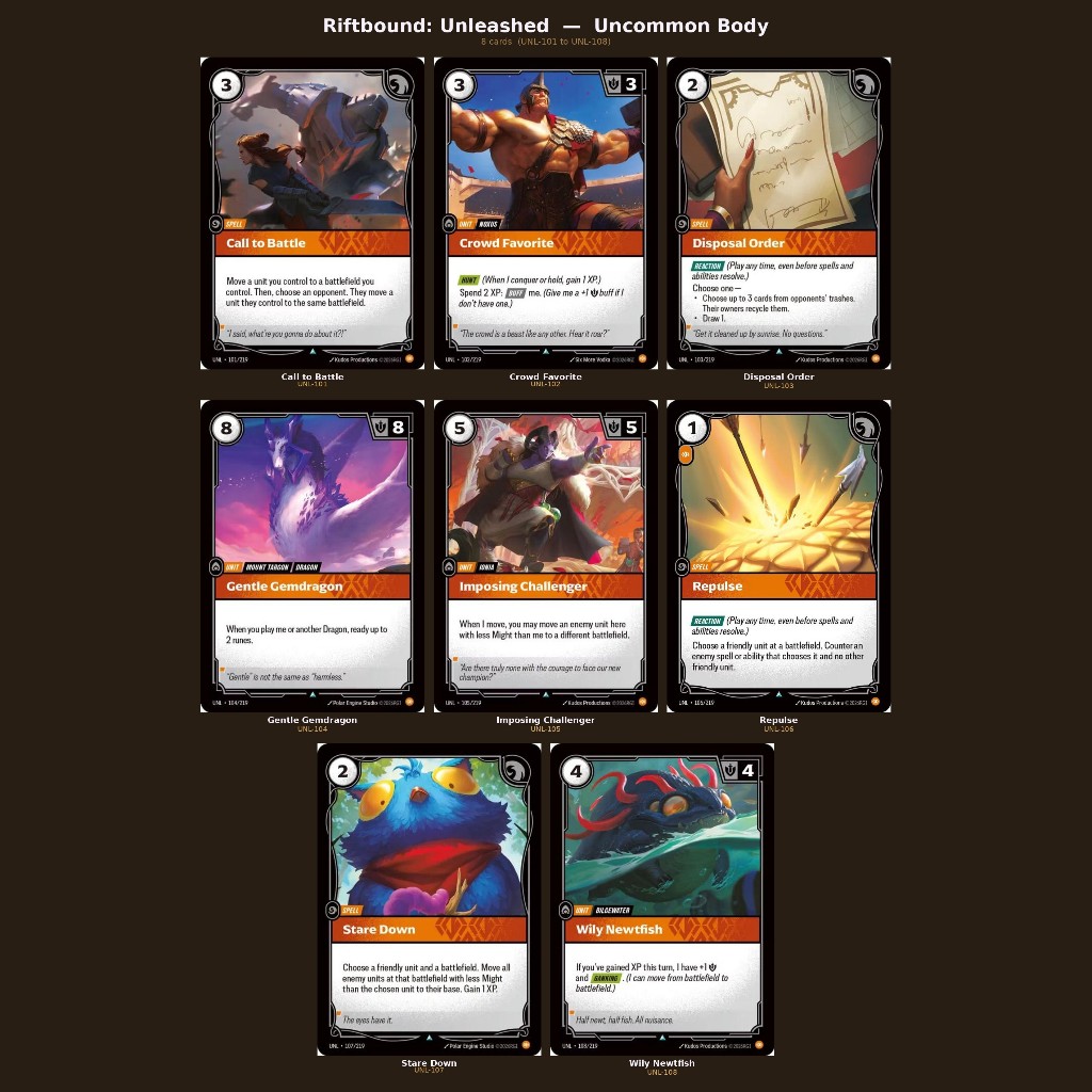 Riftbound : Unleashed Uncommon single card (Body) | Shopee Thailand