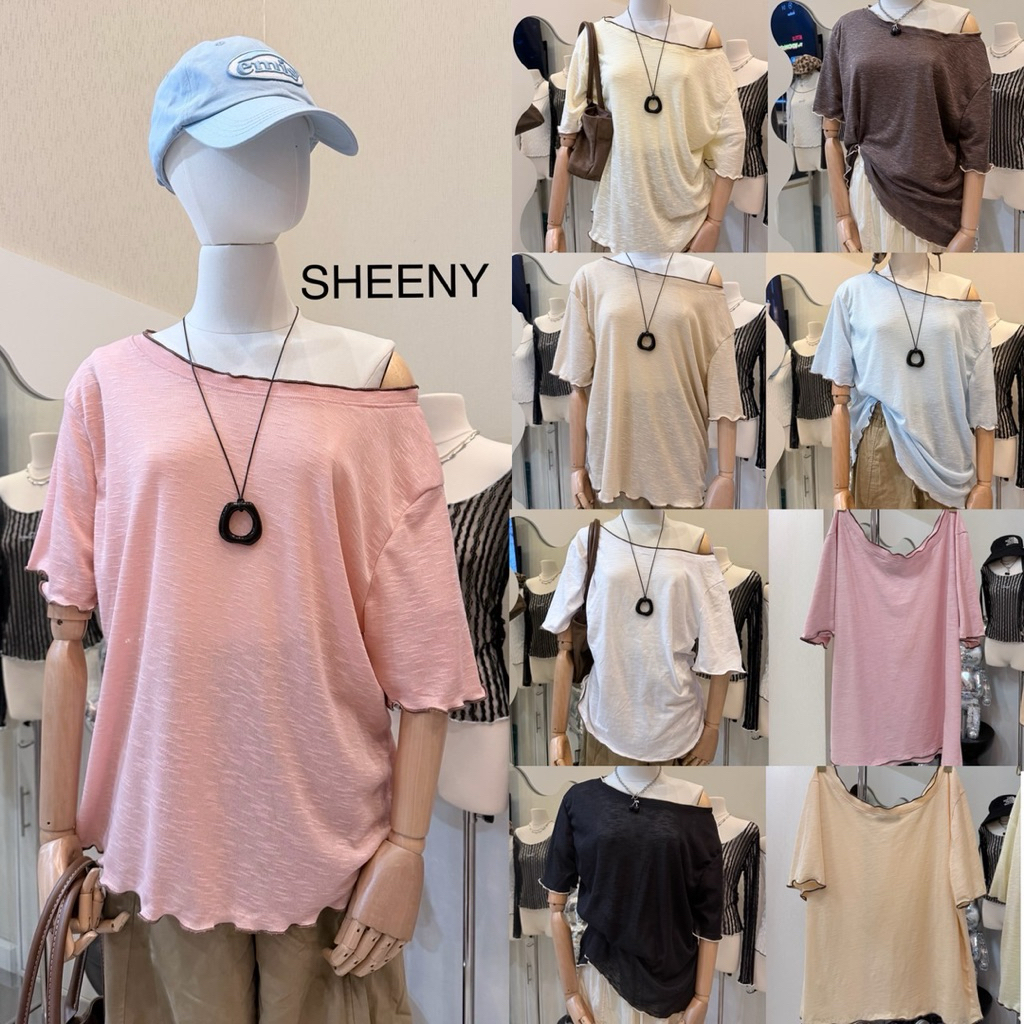 SHEENY – Whisper Slaf เสื้อคอปาด ผ้าสลาฟ เกรดพรีเมี่ยม | Shopee Thailand