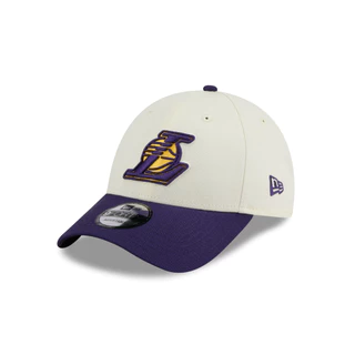 หมวกแก๊ป New Era รุ่น Los Angeles Lakers League Mix Game Day 2-Tone Purple Visor Chrome White 9Forty Cap