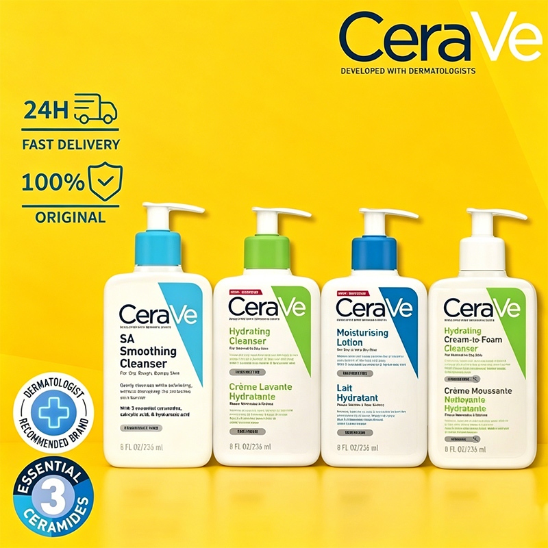 CERAVE 🔥 โปรโมชั่นสุดคุ้ม! เซราวี เซรั่มไฮยา 30 มล. ของแท้ 100% ส่งฟรี ทั่วประเทศ ให้ความชุ่มชื้นยาวนาน
