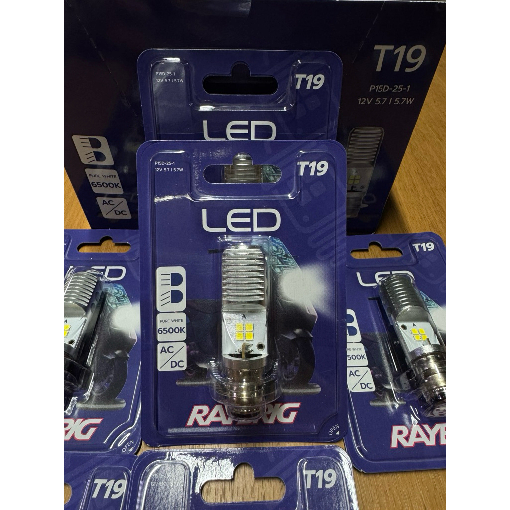 RAYBRIG หลอดไฟหน้า LED T19 สำหรับ MSX,CBR150I,CLICK,SCOOPY,M-SLAZ ...