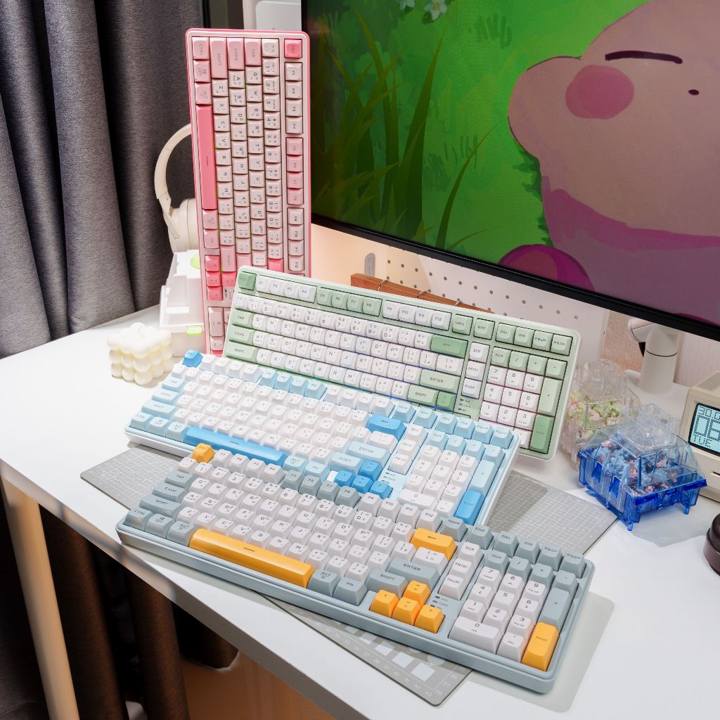[ประกันศูนย์ไทย] DEKAY R98 Wireless Tri-Mode Rubber Dome Keyboard ...