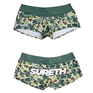 SURETHING DUCK CAMO BOOTY SHORTS