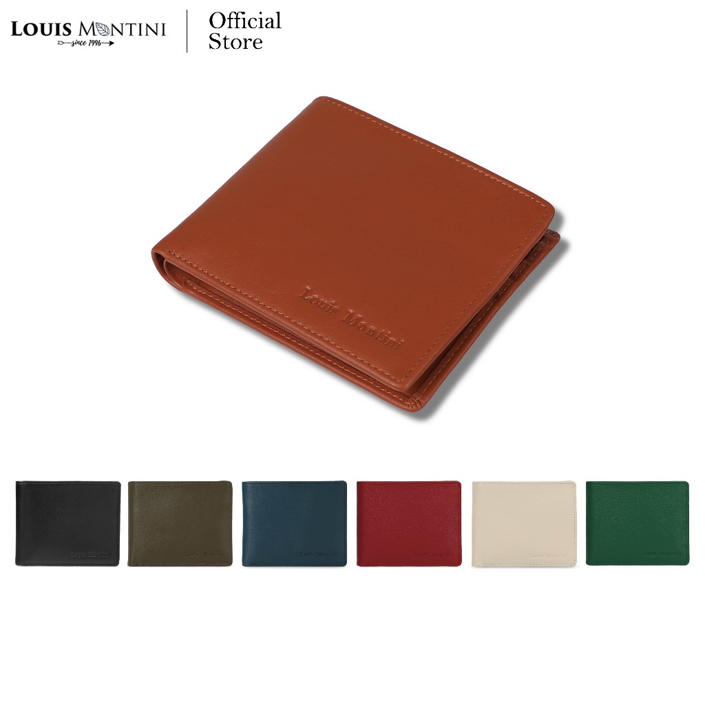 [ส่งด่วนฟรี] Louis Montini (NEVILLE) กระเป๋าสตางค์หนังแท้ กระเป๋าสตางค์ผู้ชาย Men’s Wallet TTM061