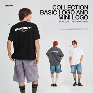 HOMEBOY เสื้อยืด OVERSIZE รวมรุ่นโลโก้เรียบเท่  ผ้าคอตตอน 100% ใส่ได้ทุกวัน
