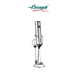 Seagull Máy tạo bọt sữa 2 in 1 có chân đế không dây (bạc) Rechargeable Milk Frother 2 in 1 with Stand (Silver)