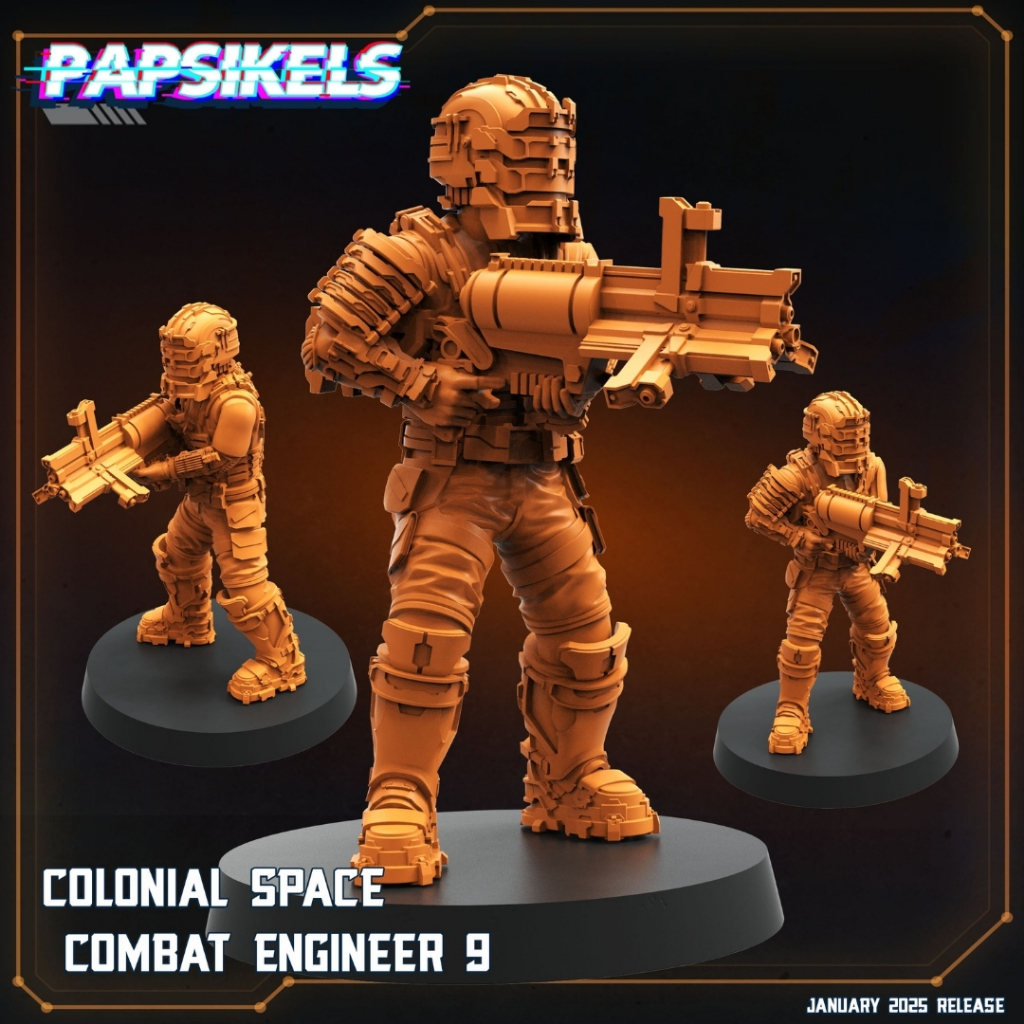 Combat Engineer [9] - Dead Sector - Humanoid Human / 32mm scale 3D ...