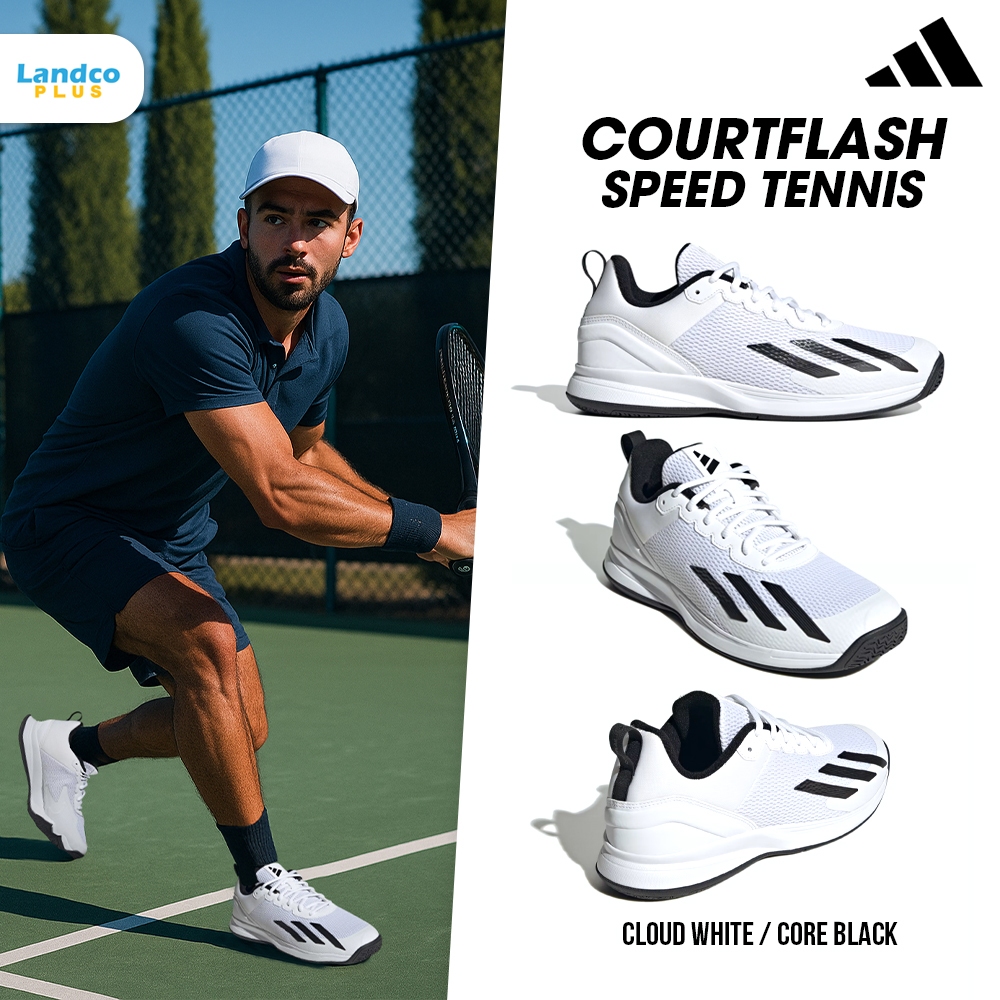 Adidas อาดิดาส รองเท้าเทนนิส รองเท้าผ้าใบ สำหรับผู้ชาย M Courtflash ...