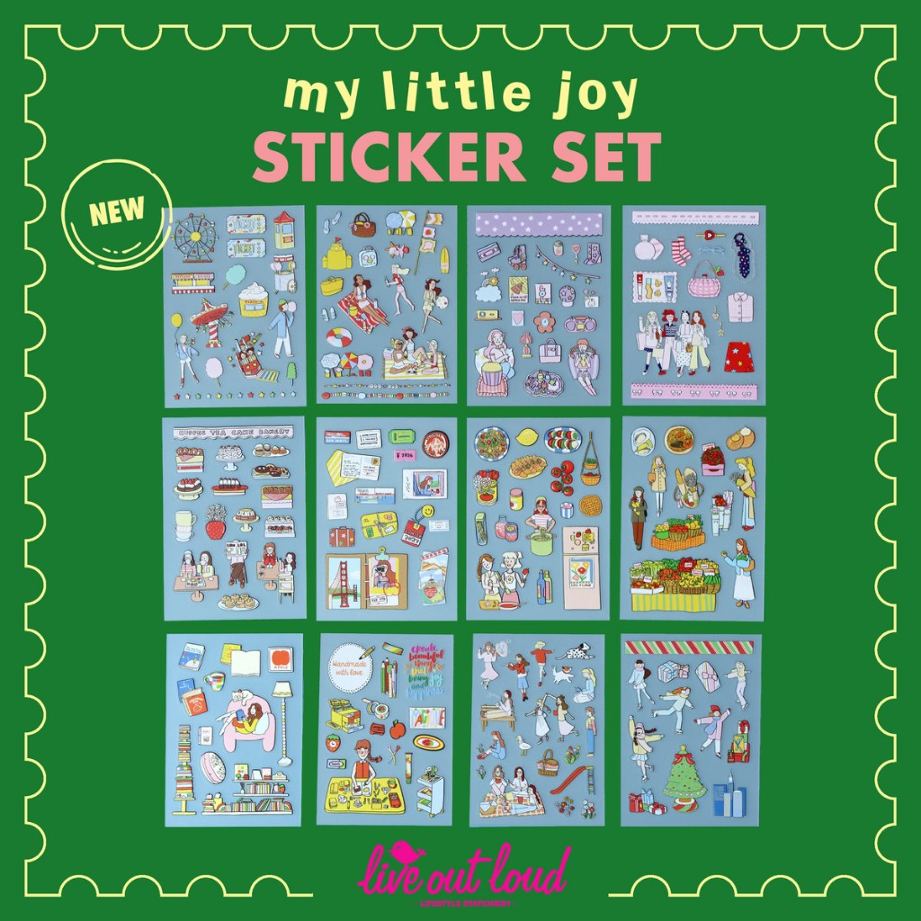 My Little Joy Sticker SET (12 pcs.) สติ๊กเกอร์เซ็ต 12 แผ่น ...