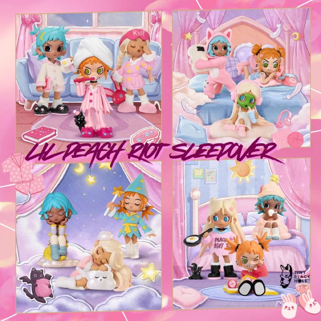 [พร้อมส่ง แบบระบุตัว] Pop Mart: Lil Peach Riot sleepover | Shopee Thailand