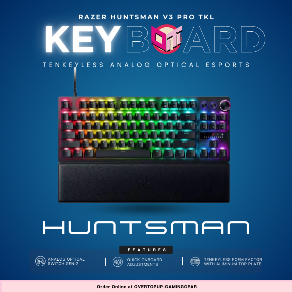 Razer Huntsman V3 Pro Tenkeyless - US Layout (คีย์บอร์ดเกมมิ่ง ...