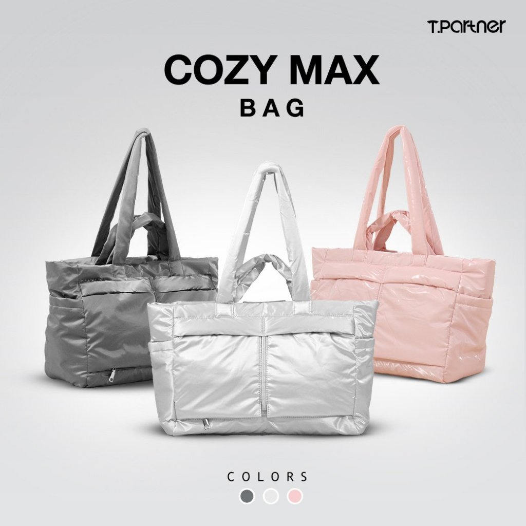 Tpartner COZY MAX BAG กระเป๋าสะพายขนาดใหญ่ จุเยอะ 18 ช่อง สายสะพาย ผ้า ...