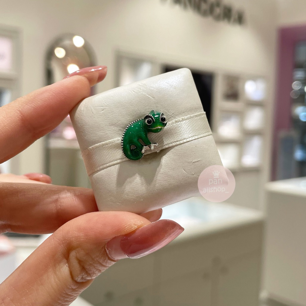 (ของแท้100%) Pandora Disney Tangled Pascal Colour-changing Charm ชาร์ม ...