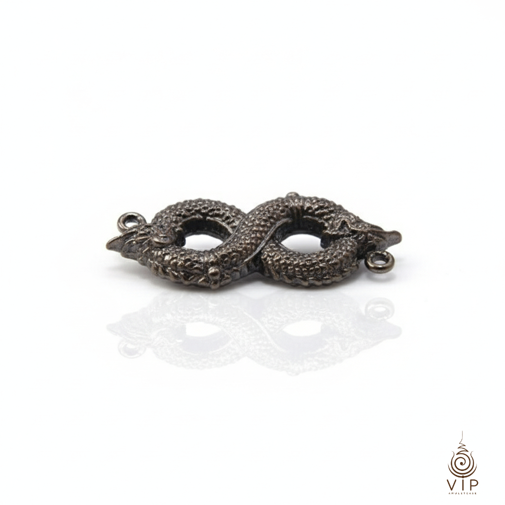 (แท้100% คืนเงินหากปลอม) 🐍 พญานาค อินฟินิตี้ เลข8 ครูบาแบ่ง วัดบ้านโตนด ...