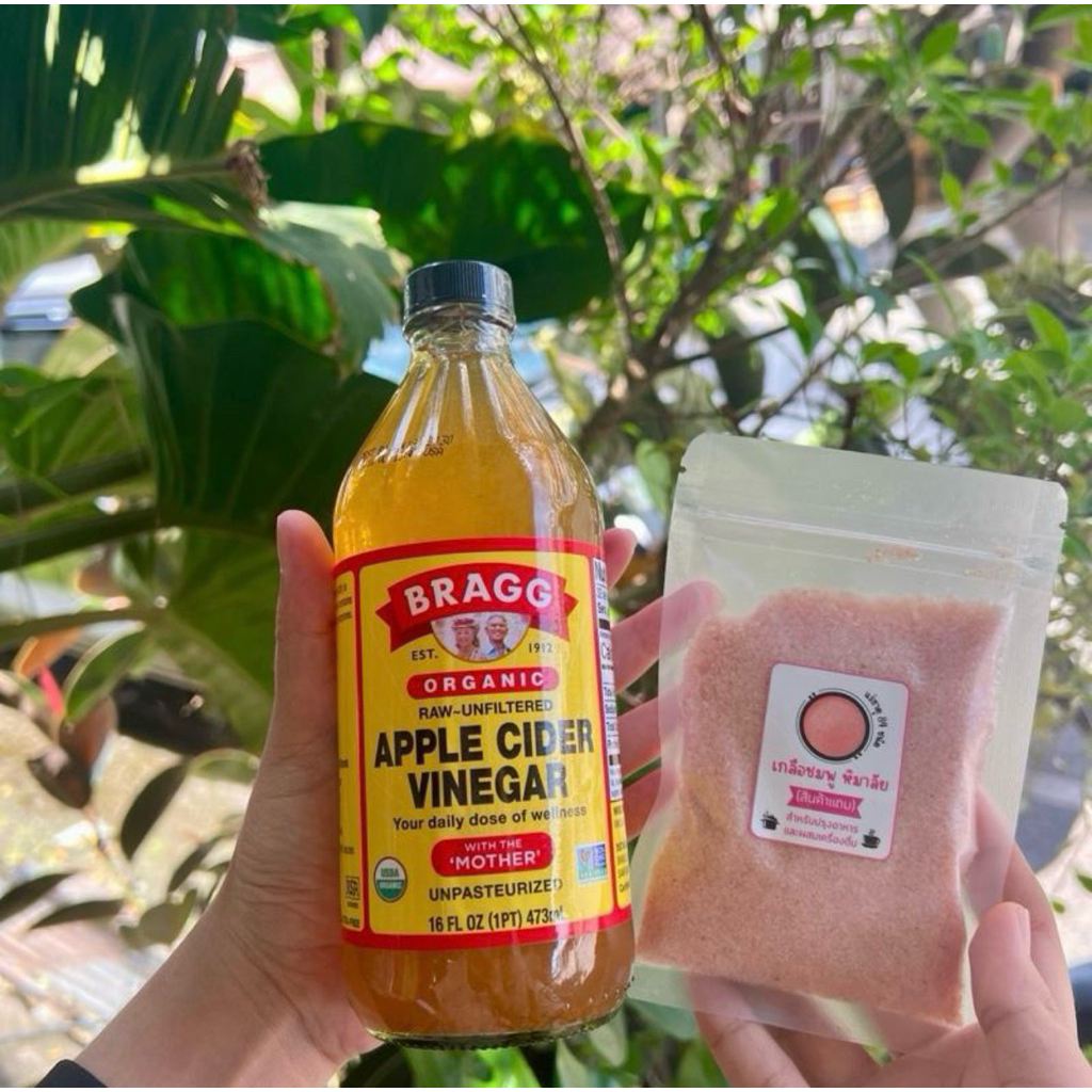 Apple Cider Vinegar น้ำส้มแอปเปิ้ล 437ml แถมฟรี เกลือชมพู100g. | Shopee ...