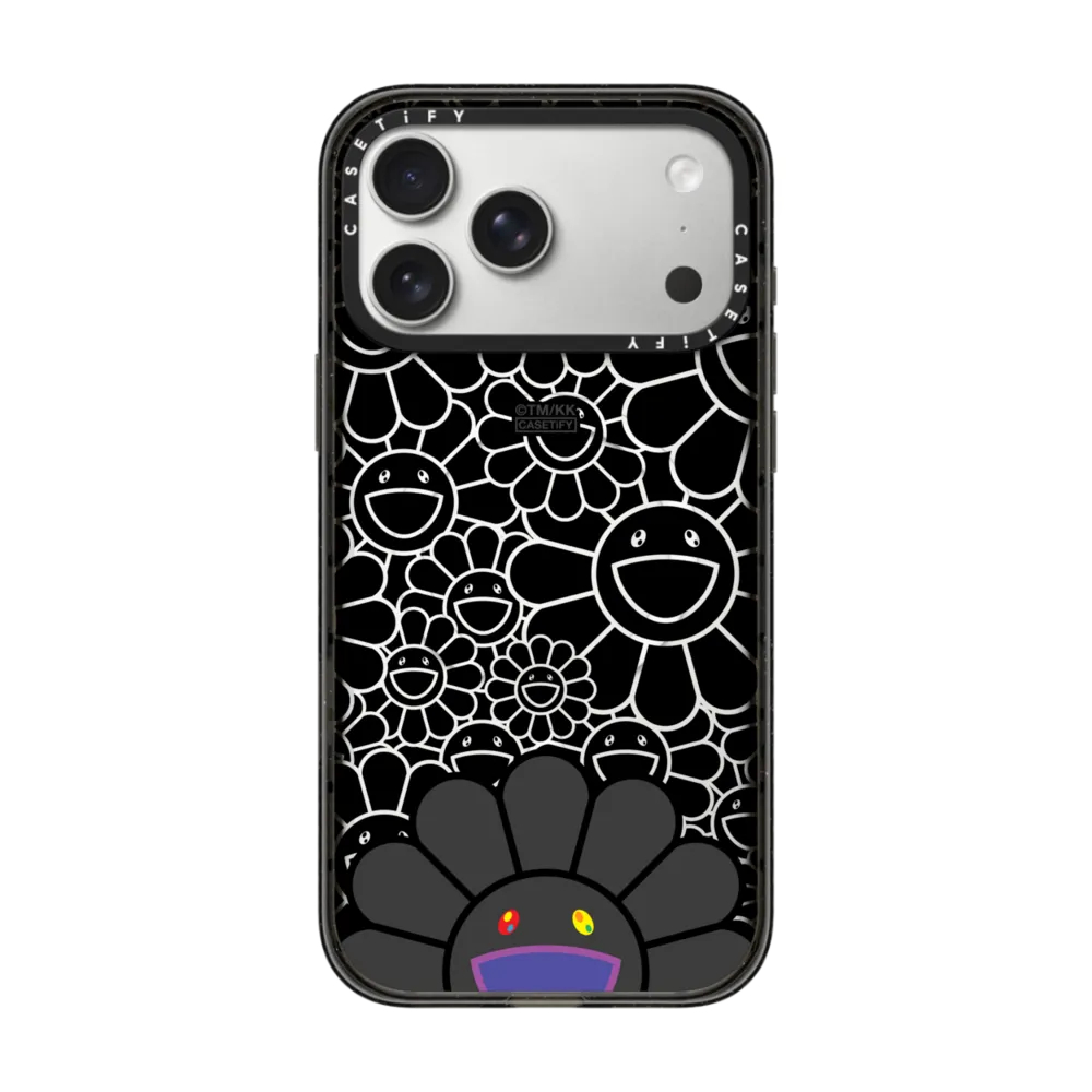 พร้อมส่ง) CASETiFY Takashi Murakami Smile (Black) Case | สำหรับ