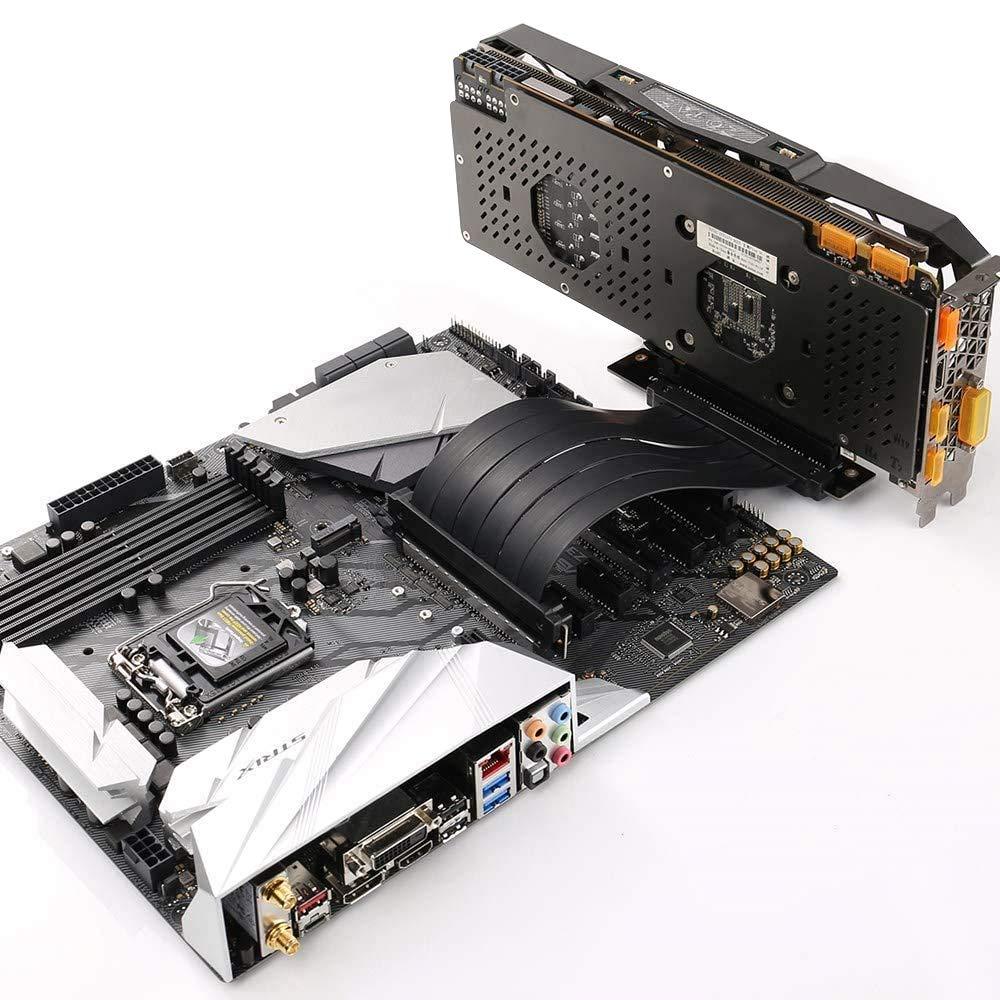 ส่งทันที สาย ไรเซอร์ ต่อการ์ดจอ ตั้ง Riser Gen3 4 PCIe 3.0 4.0 20cm ...