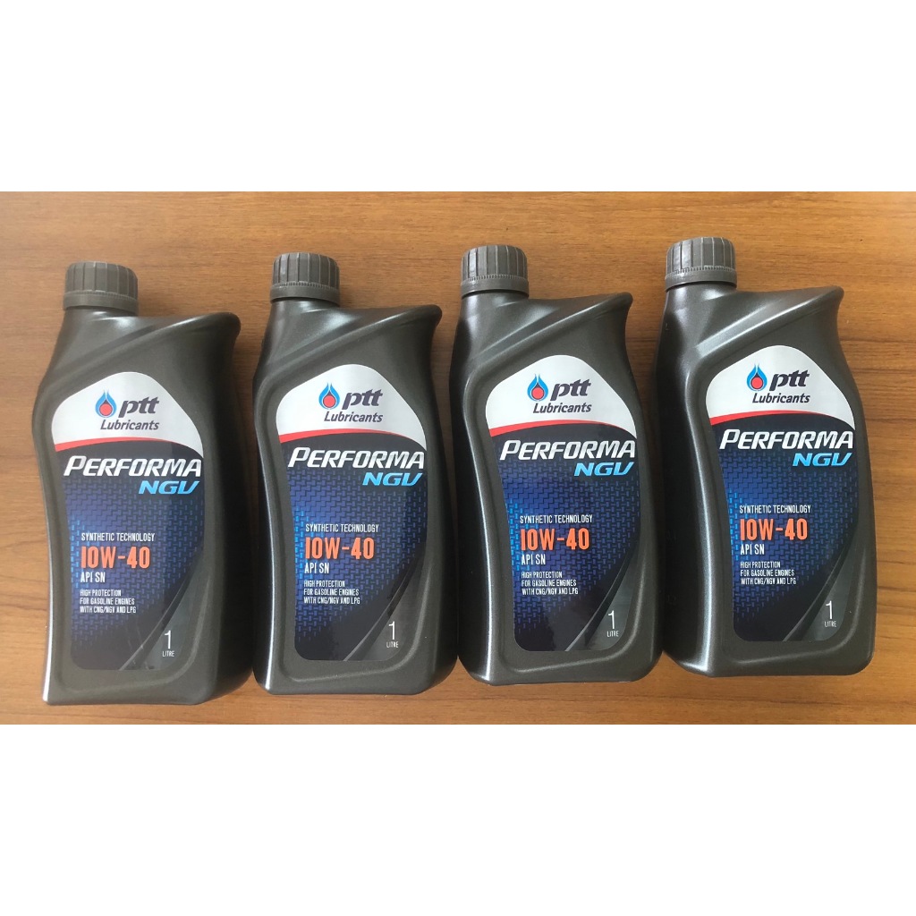 น้ำมันเครื่องเบนซินกึ่งสังเคราะห์ PTT Performa NGV 10w-40