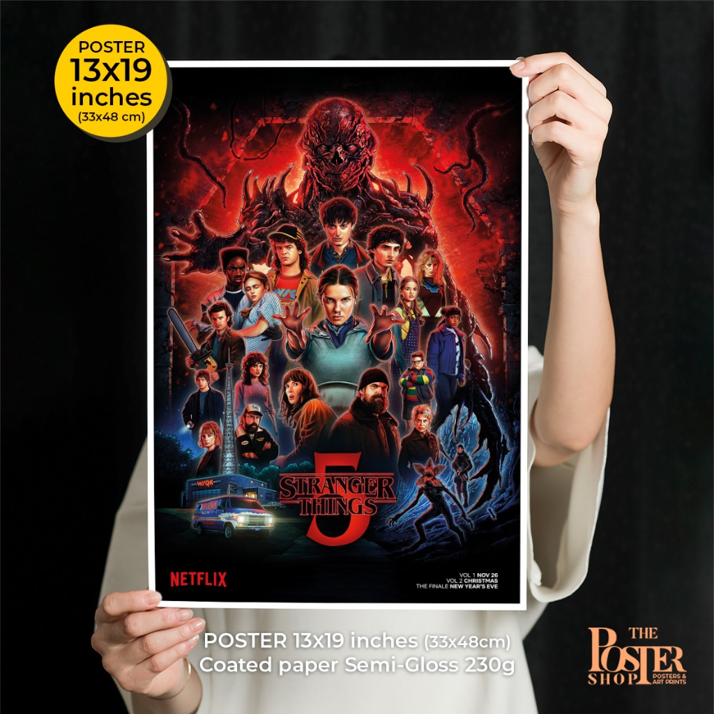 Stranger Things Poster SS 5 โปสเตอร์สเตรนเจอร์ ธิงส์ ซีซั่น 5 ขนาด ...