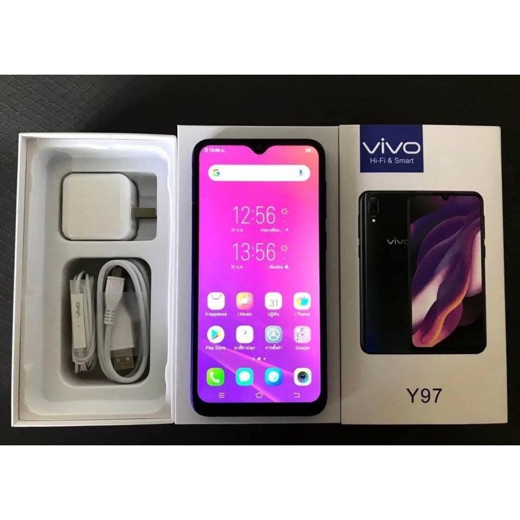 Vivo Y97 เครื่องใหม่ มือ1 ครบกล่อง ประกัน 1 เดือน เล่นโซเชียลลื่น แบต ...