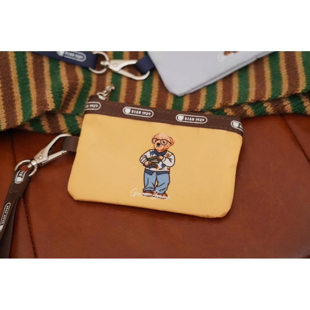 กระเป๋าคล้องคอ ใส่บัตร ใส่เหรียญ แบรนด์แท้ GUOOBEAR รุ่นGU2076