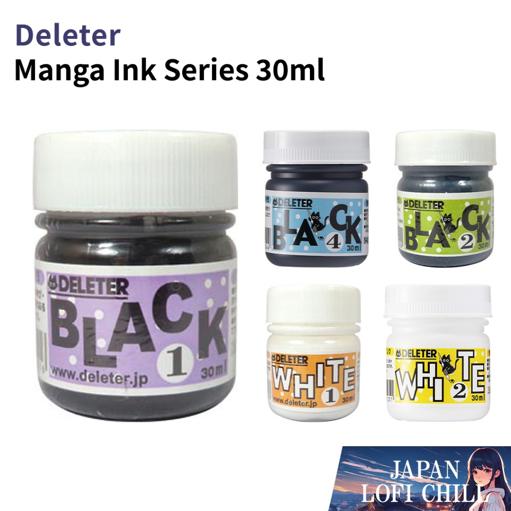 Manga Ink Series 30ml | หมึกวาดการ์ตูนสูตรน้ำ เขียนลื่น สีเข้ม เหมาะ ...