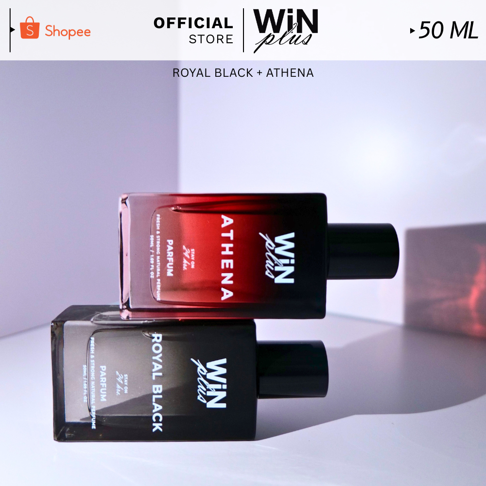 WiNPlus Perfume SET คู่สร้างคู่สม (รอยัล แบล็ค + อะธีน่า) | Shopee Thailand