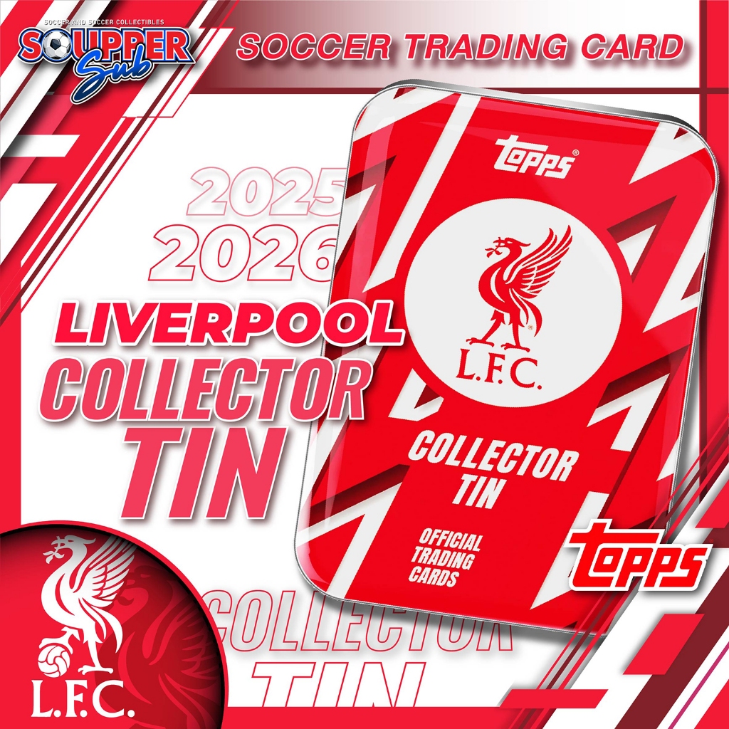 พร้อมส่ง 2025/26 Topps FC Liverpool Collector Tin | Shopee Thailand