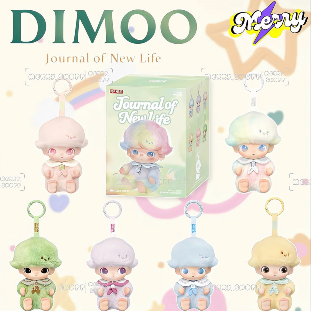 พร้อมส่ง POPMART พวงกุญแจ DIMOO Journal of New Life Series จุ่มใหม่และ ...