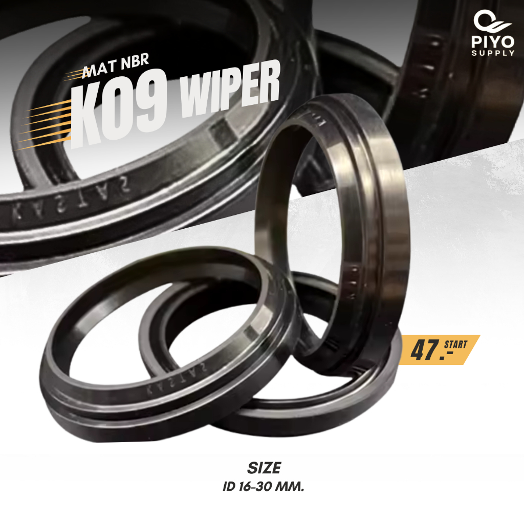 ซีลกันฝุ่น K09 WIPER SEAL NBR 16X24X4/7/ 18X26X4/7/ 20X28X4/7/ 25X33X4 ...