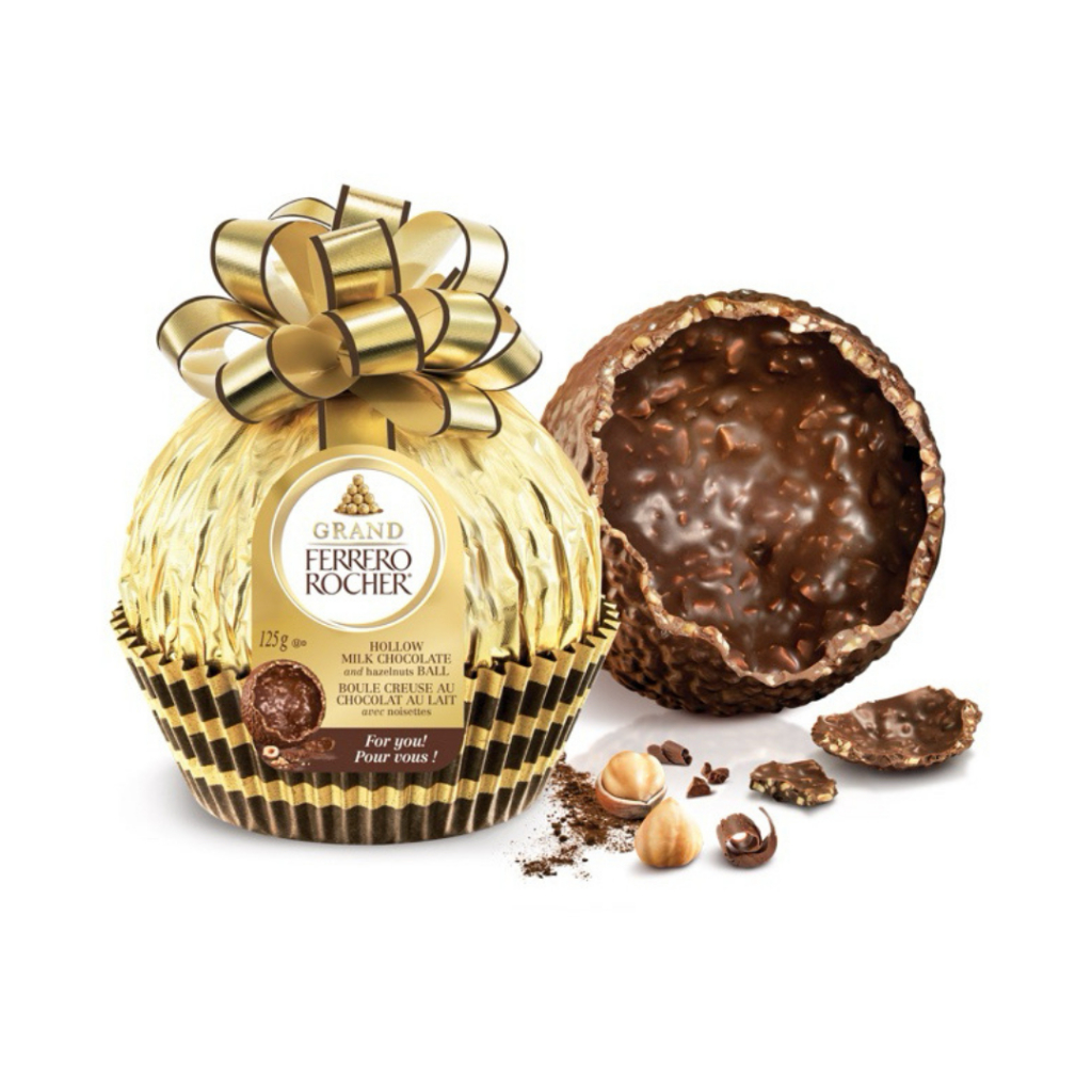 Ferrero Rocher Grand ช็อกโกแลตเฟอเรโร่ลูกใหญ่ น้ำหนัก 125 กรัม มี 2 รส ...