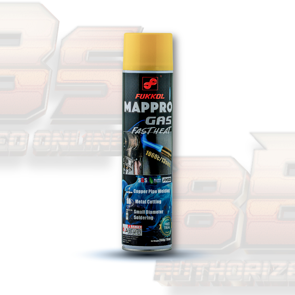 Fukkol HT MAPP GAS MAP GAS แก๊สพกพา ความร้อนสูง สำหรับเชื่อมท่อประปา ...